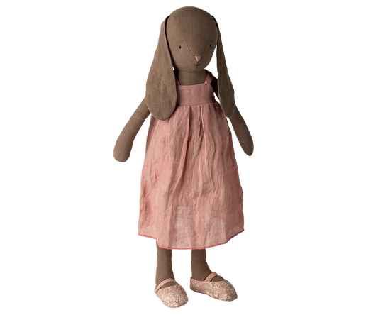Coelho, Tamanho 4 – Castanho – Vestido e sapatos