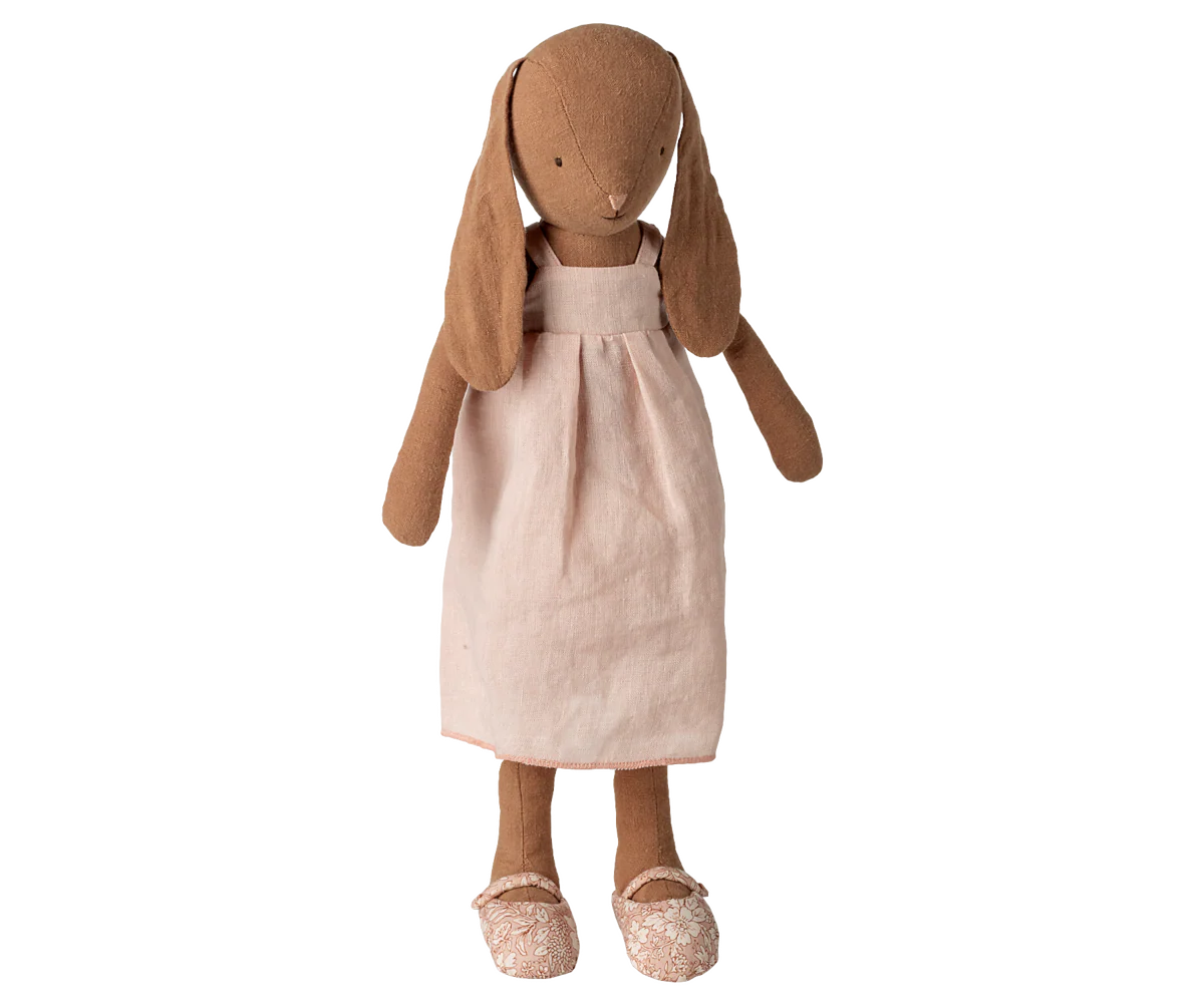 Coelho, Tamanho 3 – Chocolate – Vestido e sapatos