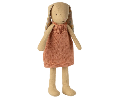 Coelhinho, Tamanho 2 – Amarelo torrado – Vestido de malha