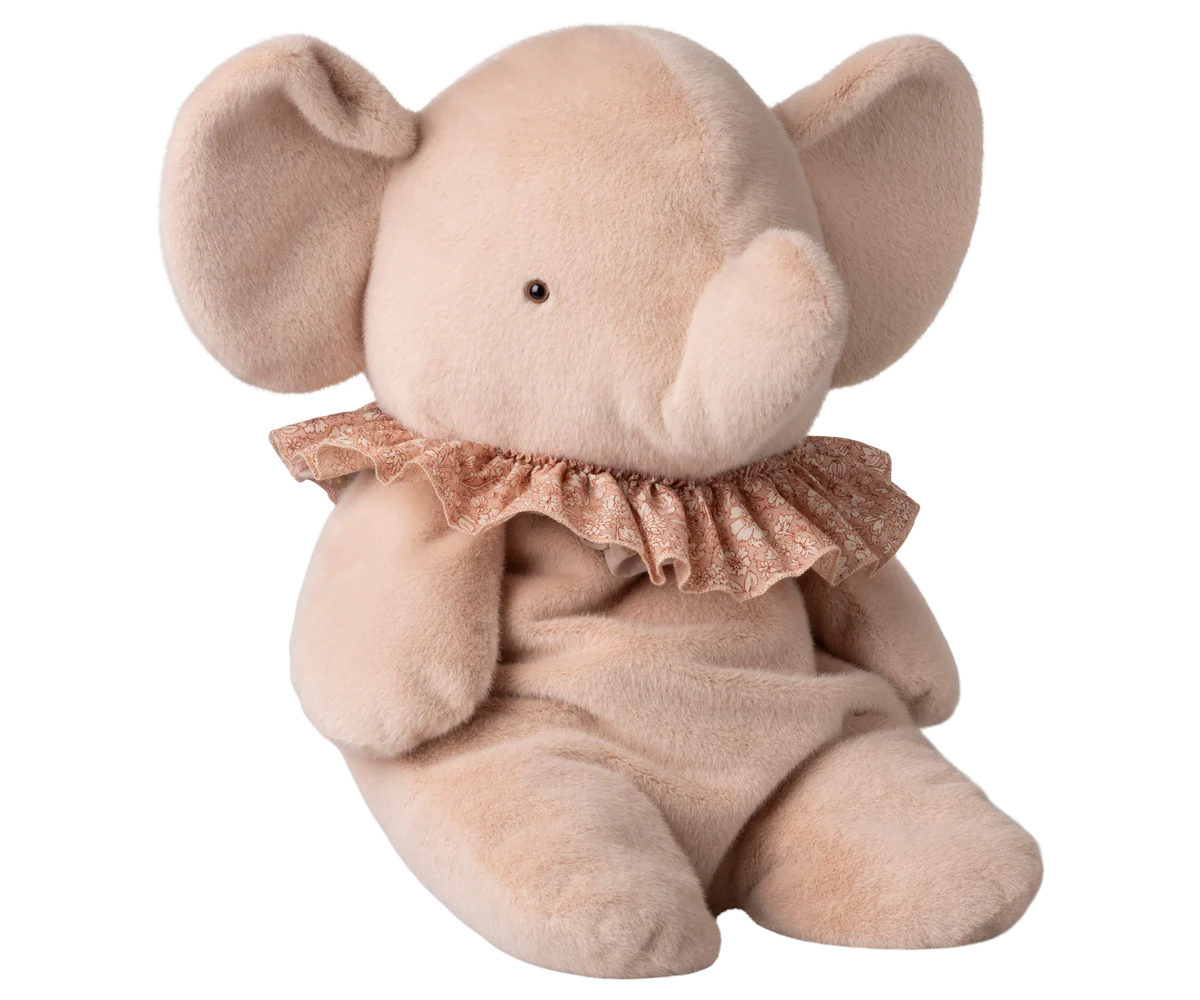 Elefante de peluche, Grande – Rosa pastel