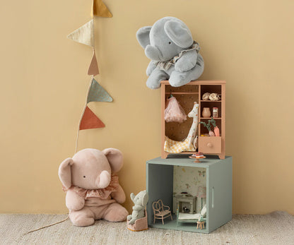 Elefante de peluche, Grande – Rosa pastel