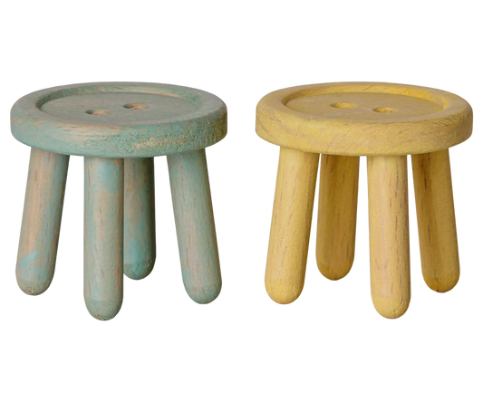Conjunto de bancos, Rato - Menta/Amarelo