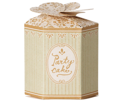 Bolo de festa e suporte para bolo, Rato - Branco