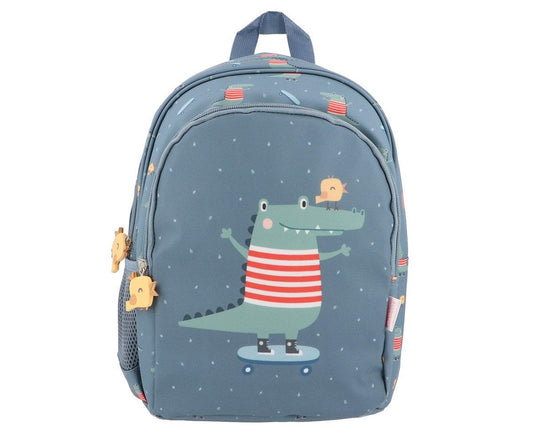 Mochila crocodilo azul