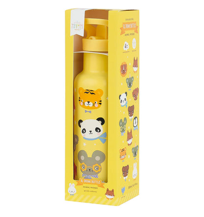 Garrafa térmica animais amarelo