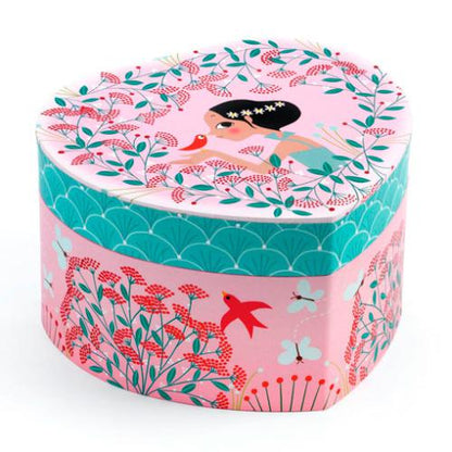 Caixa de música coração menina