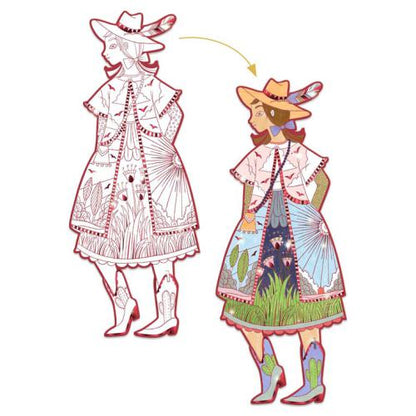 Silhuetas para colorir - Charotte