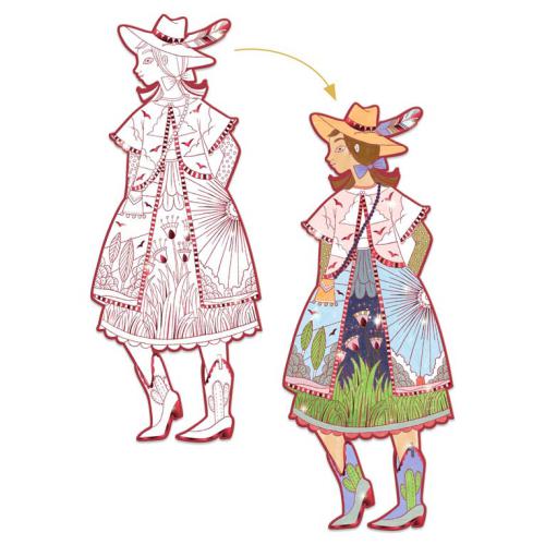 Silhuetas para colorir - Charotte