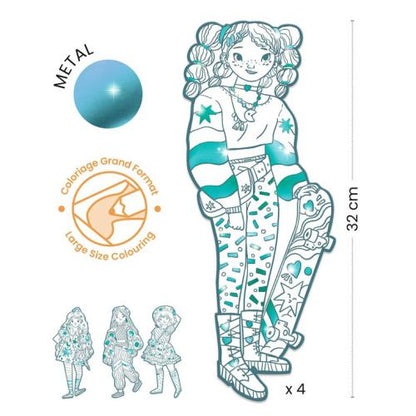 Silhuetas para colorir - Lucille