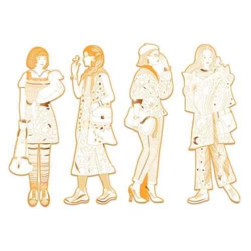 Silhuetas para colorir - Miss Cindy