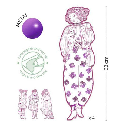 Silhuetas para colorir - Elodie