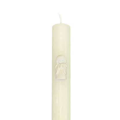 vela de baptismo - anjinho gesso