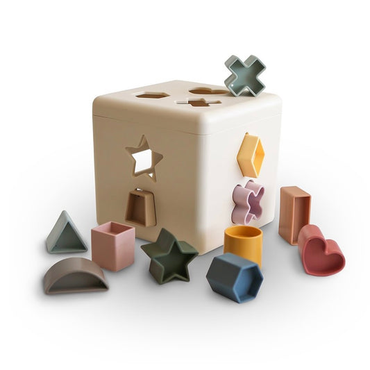 Cubo formas geométricas de encaixe