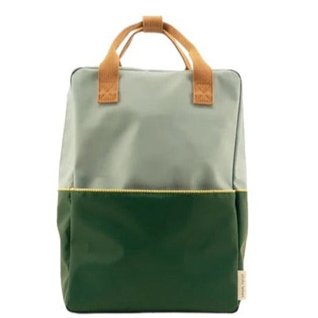 Mochila grande island blue/verde
