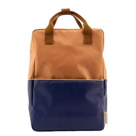 Mochila grande coral deep/ lake blue