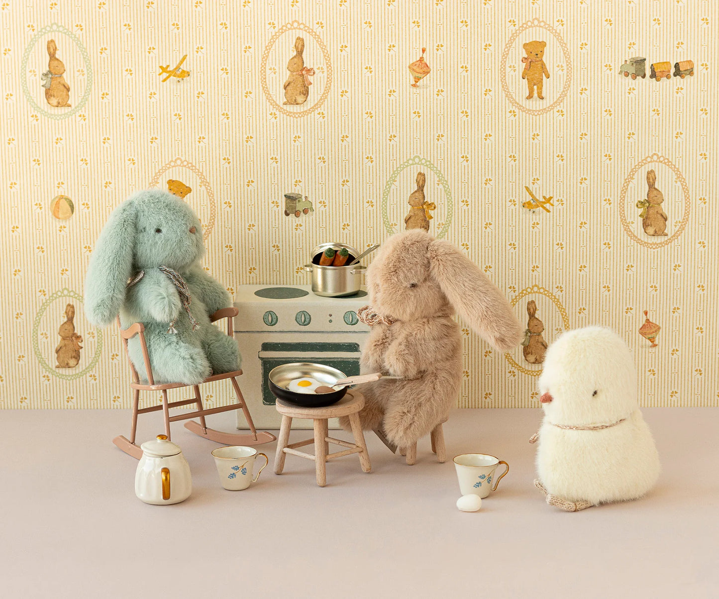 Coelho peluche mini cream peach