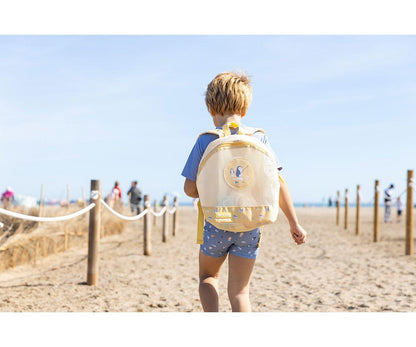 Mochila de rede pinguim amarelo