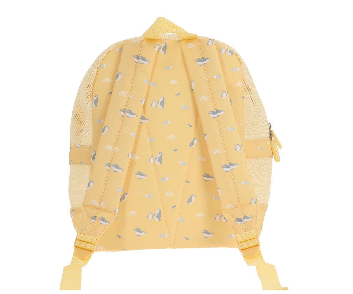 Mochila de rede pinguim amarelo