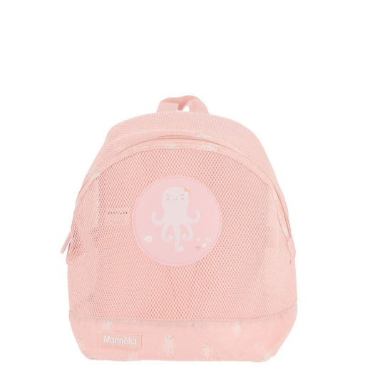 Mochila de rede polvo rosa