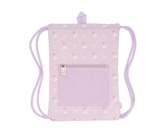 Mochila cordões ballet