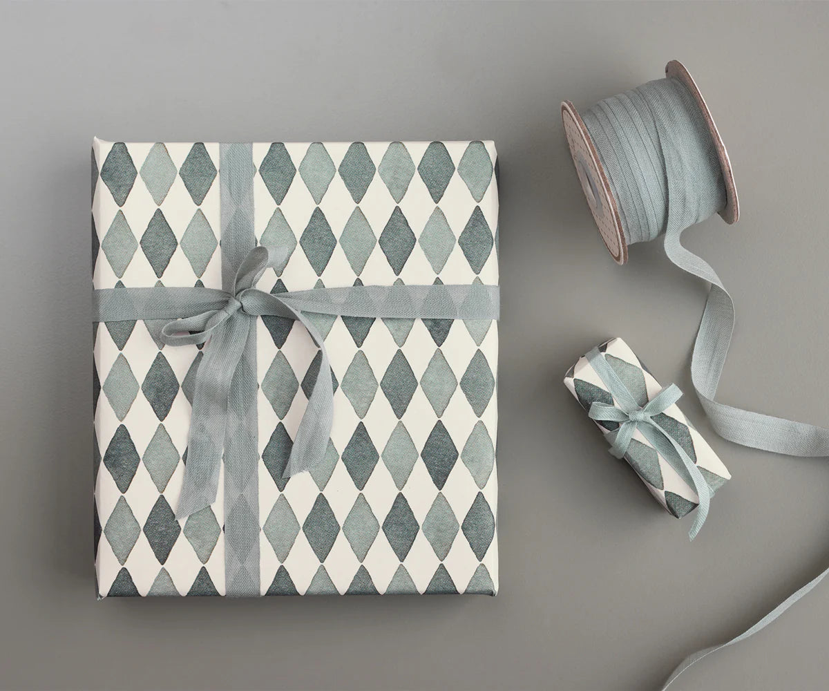 Papel de embrulho harlequin blue