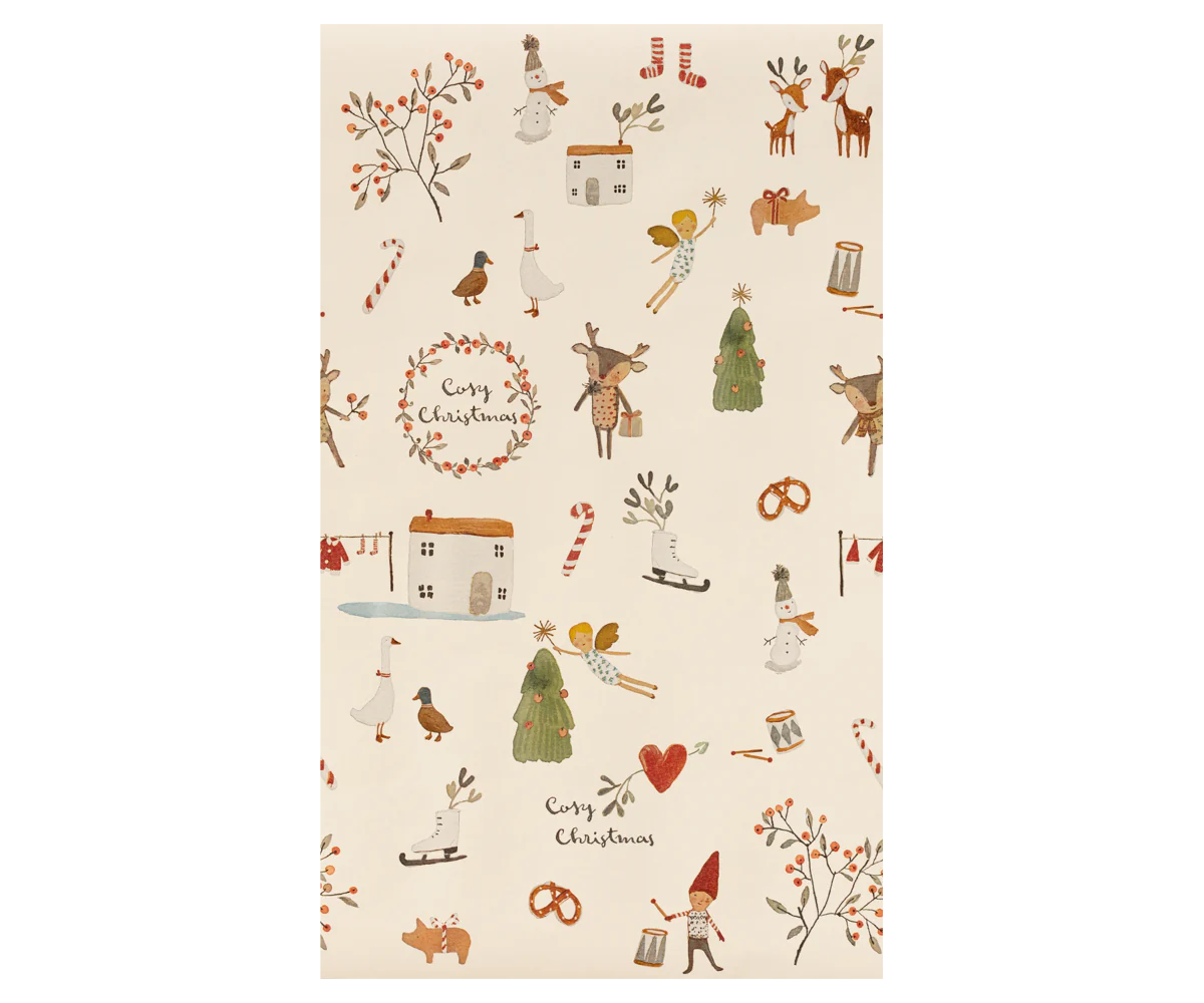 Papel de embrulho cosy christmas