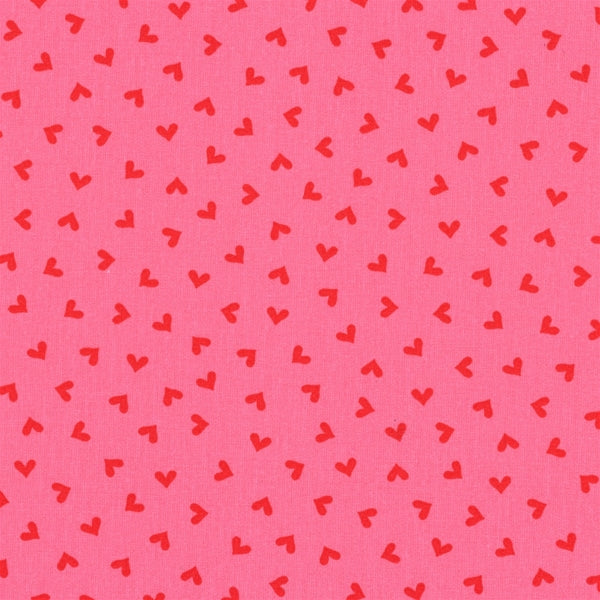 Tecido plastificado - Hearts Fuchsia