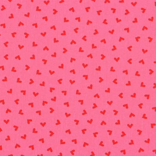 Tecido plastificado - Hearts Fuchsia
