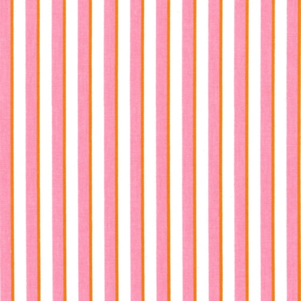 Tecido plastificado - lines pink/orange
