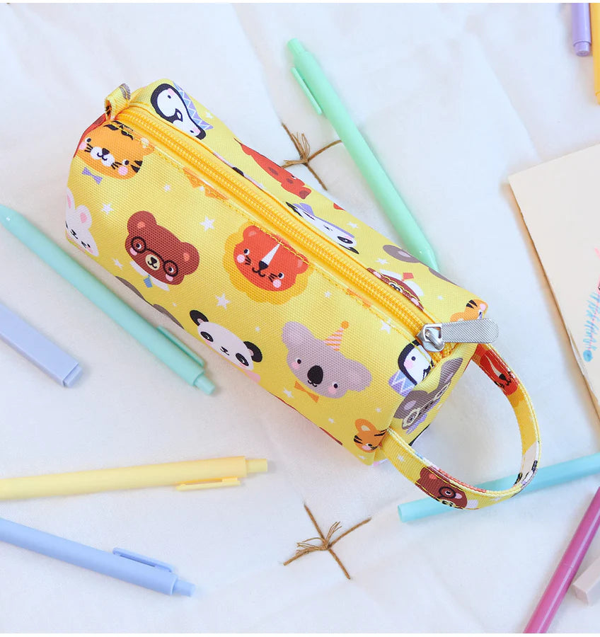 Estojo animais amarelo