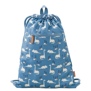 Mochila cordões dinossauro