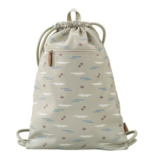 Mochila cordões crocodilo