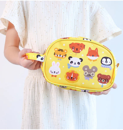 Necessaire animais amarelo