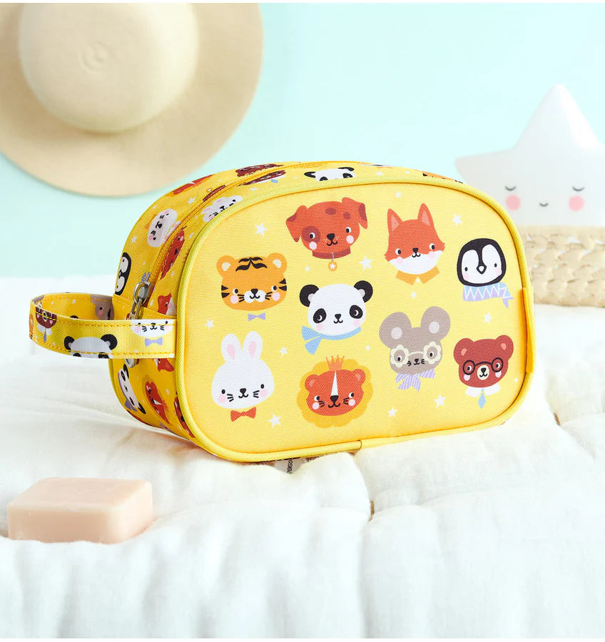 Necessaire animais amarelo