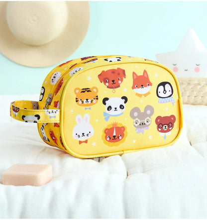 Necessaire animais amarelo