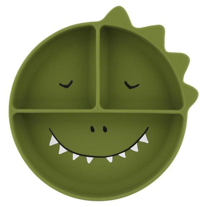 Prato silicone ventosa dino