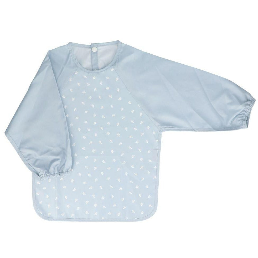Babete mangas - folhas azul