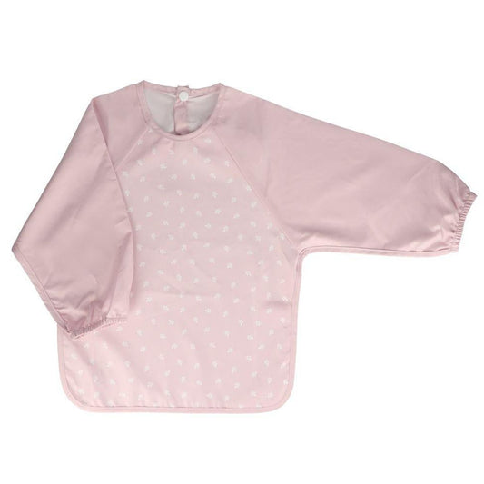 Babete mangas - folhas rosa