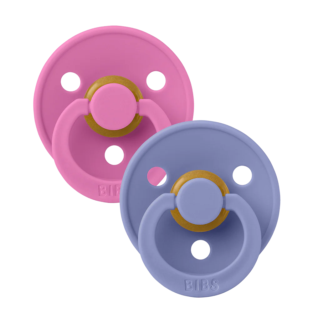 Conj. 2 chuchas BIBS® Bubblegum/Peri
