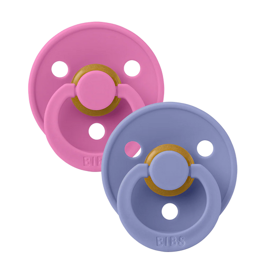 Conj. 2 chuchas BIBS® Bubblegum/Peri