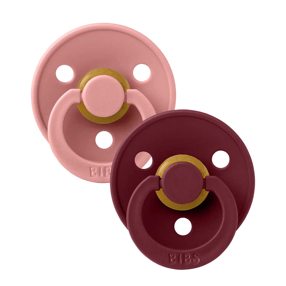 Conj. 2 chuchas BIBS® Dusty Pink/Elderberry