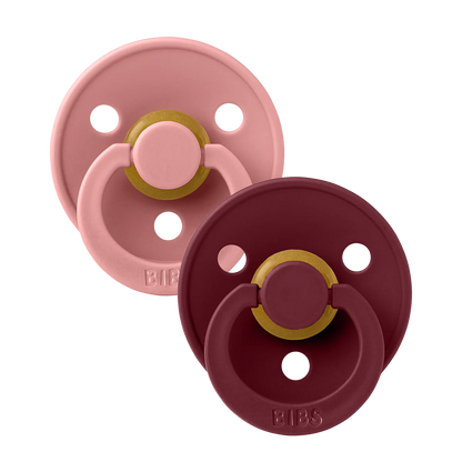 Conj. 2 chuchas BIBS® Dusty Pink/Elderberry