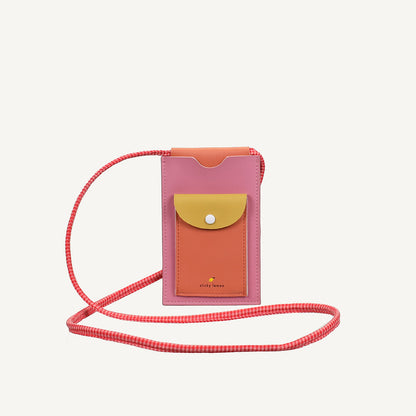Bolsa telemóvel rosa/laranja