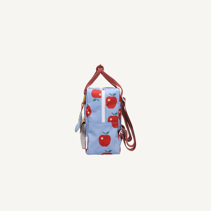 Mochila pequena maças envelope xadrez