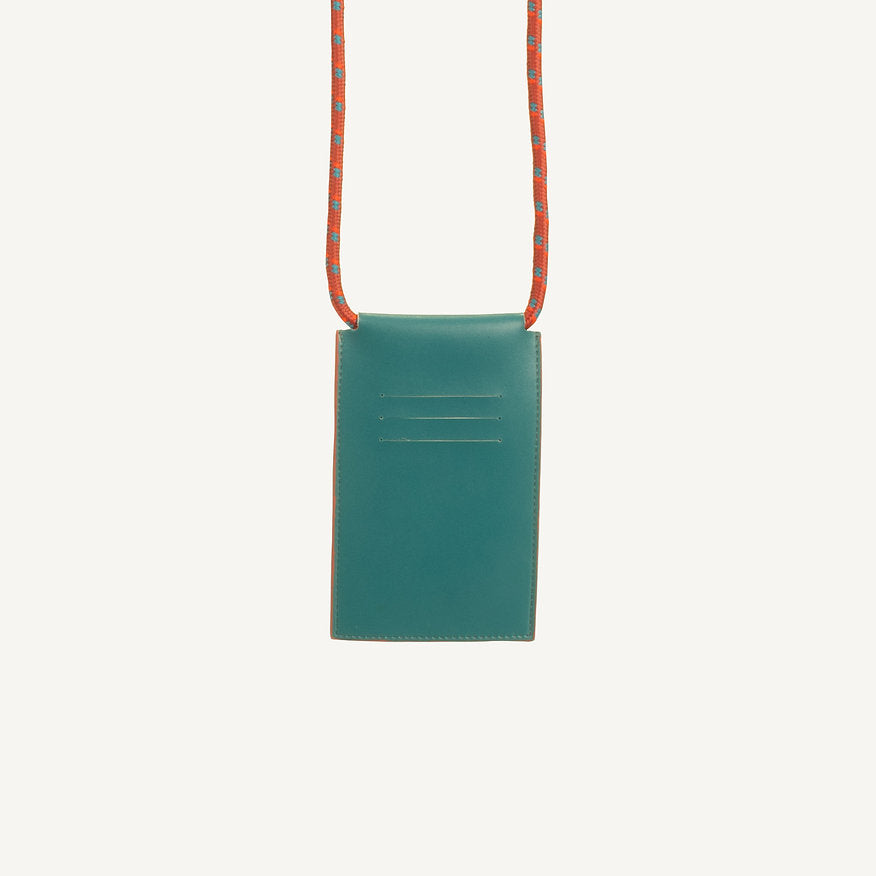 Bolsa telemóvel laranja/verde