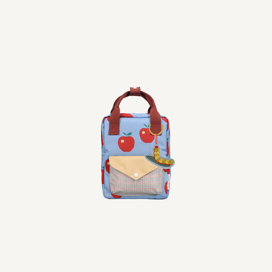 Mochila pequena maças envelope xadrez