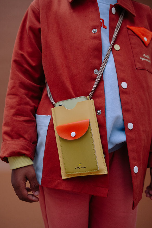 Bolsa telemóvel amarelo/mostarda