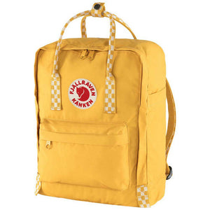 Kanken ochre/ chess pattern