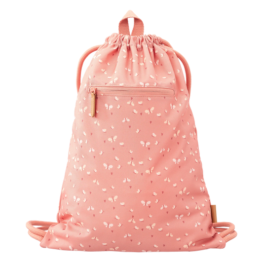 Mochila cordões borboletas