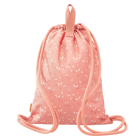 Mochila cordões borboletas